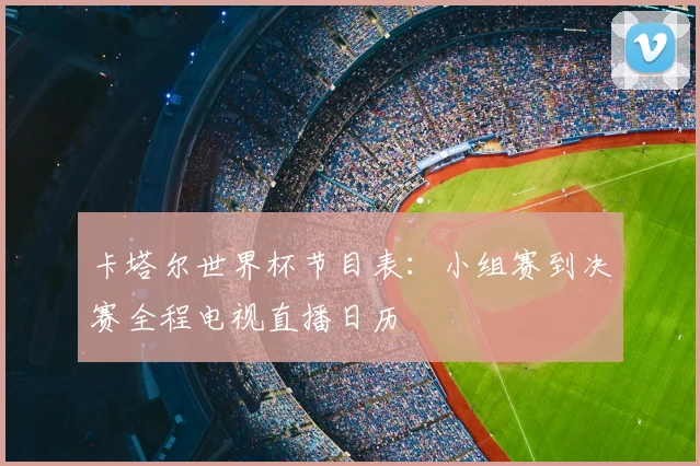卡塔尔世界杯节目表：小组赛到决赛全程电视直播日历